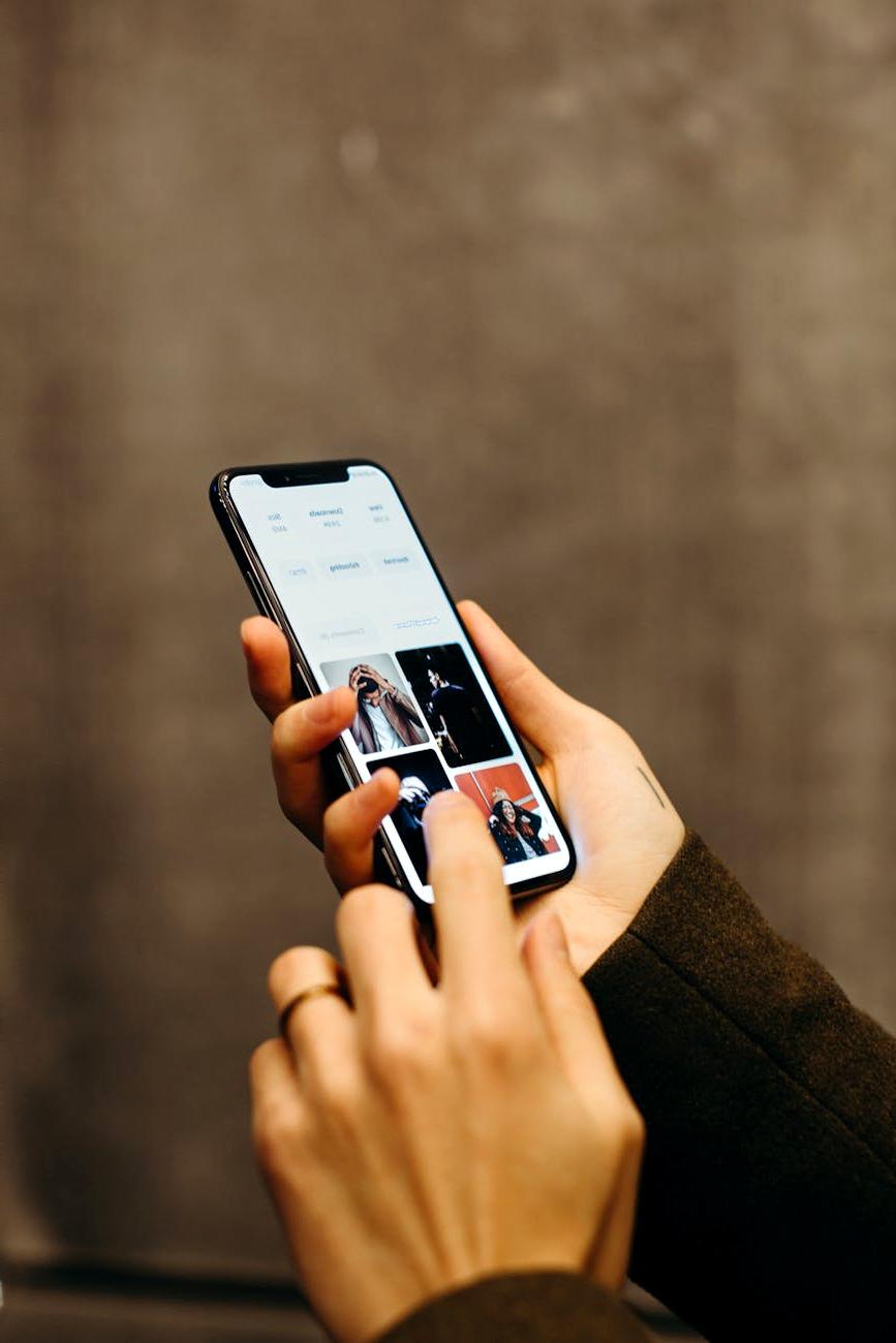 Mobile healthcare app interface on smartphone